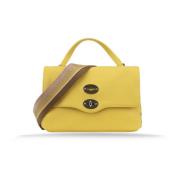 Leren schoudertas voor dames Girello Zanellato , Yellow , Dames