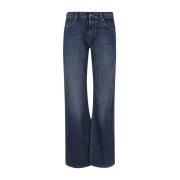 Blauwe Stijlvolle Damesbroek 7 For All Mankind , Blue , Dames