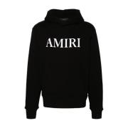 Zwarte Hoodie met Capuchon Amiri , Black , Heren