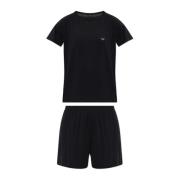 Tweedelige pyjama uit de collectie Emporio Armani , Black , Dames