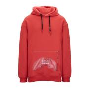 Hoodie met ritssluiting zak Sprayground , Red , Heren