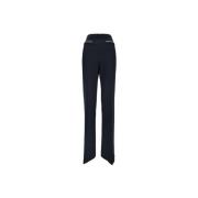 Wijde Pijp Rits Haak Broek Elisabetta Franchi , Black , Dames