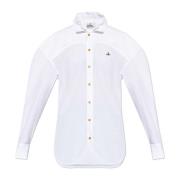 Shirt met logo Vivienne Westwood , White , Dames