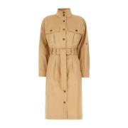 Stijlvolle Katoenen Trenchcoat A.p.c. , Beige , Dames