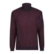 Turtle Neck Gebreide Trui C.p. Company , Purple , Heren