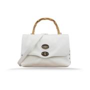 Leren schoudertas voor dames Girello Zanellato , White , Dames