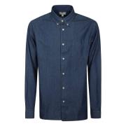 Licht Indigo Klassieke Shirt Woolrich , Blue , Heren