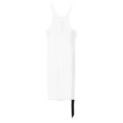 Witte Katoenen Jurk met Racerback Rick Owens , White , Dames