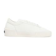 Witte Leren Sneakers Verhogen Stijl Fear Of God , Beige , Heren