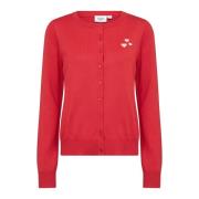 Valentinasz Cardigan Flame Scarlet Saint Tropez , Red , Dames