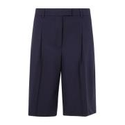 Blauwe Shorts met Riemlussen Seventy , Blue , Dames