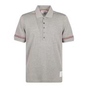 Katoenen Polo Shirt Thom Browne , Gray , Heren