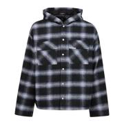 Capuchon Overshirt Represent , Black , Heren