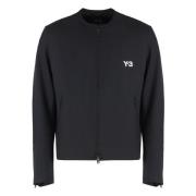 Polyester Techno Fabric Jas met Dubbele Achtersplit Y-3 , Black , Here...