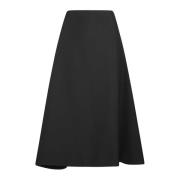 Elegante Geplooide Rok voor Vrouwen Marni , Black , Dames