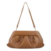 Karamel Vegan Leren Clutch Handtas THEMOIRè , Brown , Dames