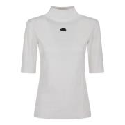 Slimme Mock Neck Tee The North Face , White , Dames