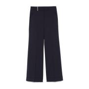 Donkerblauwe Rechte Broek Peserico , Blue , Dames