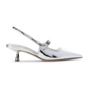 Metallic Pantoffels voor Vrouwen Jimmy Choo , Gray , Dames