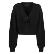 V-hals Cardigan van Wolmix Rotate Birger Christensen , Black , Dames