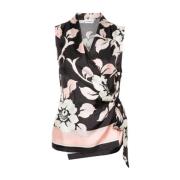 Bloemenperzikblouse P.a.r.o.s.h. , Multicolor , Dames