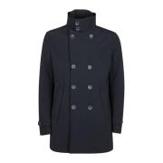 Washington Peacoat met Afneembare Vest Herno , Black , Heren