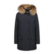 Afneembare bontparka voor Arctisch weer Woolrich , Blue , Dames