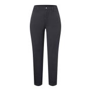 Klassieke Chino Broek Donkerblauw MAC , Black , Dames