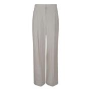 Beige Linnen Broek Brunello Cucinelli , Beige , Dames