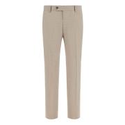 B Aria B Aria Broek van Stretch Zuivere Wol Boggi Milano , Beige , Her...