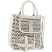 Pre-owned Vinyl handbags Bally Pre-owned , White , Dames