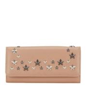 Pre-owned Leather wallets Jimmy Choo Pre-owned , Beige , Dames