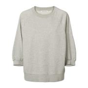 Grijze Melange Nona Sweatshirt Rabens Saloner , Gray , Dames