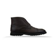 Heren Leren Veterschoenen Hoge Schoenen Tom Ford , Brown , Heren