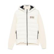 Gebreide Cardigan Trui Moncler , White , Heren