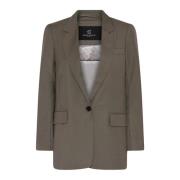 Elegant Dark Concrete Blazer Bruuns Bazaar , Gray , Dames