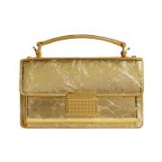 Metallic Finish Clasp Schoudertas Golden Goose , Yellow , Dames