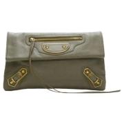 Pre-owned Leather balenciaga-bags Balenciaga Vintage , Green , Dames