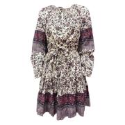 Abri Jurk met V-hals en strikceintuur Ulla Johnson , Multicolor , Dame...