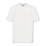 T-shirt met geborduurd logo Paul & Shark , White , Heren