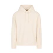 Gestreepte hoodie met jacquard-logo Emporio Armani , Beige , Heren