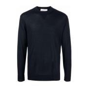 Navy Pullover Trui Ballantyne , Blue , Heren