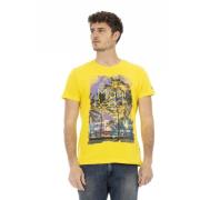 Casual Ronde Hals Korte Mouw T-shirt Trussardi , Yellow , Heren