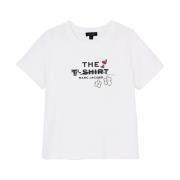 Doodle Slim Tee Shirt Marc Jacobs , White , Dames