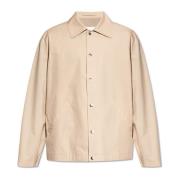 Jas met logo Jil Sander , Beige , Heren