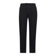 Zwarte Stretch Nylon Broek Herno , Black , Heren