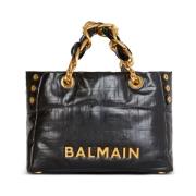 Zwarte Shopper Tas voor Vrouwen Balmain , Black , Dames