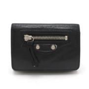 Pre-owned Leather wallets Balenciaga Vintage , Black , Dames