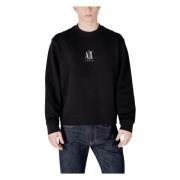 Lente/Zomer Sweatshirt Armani Exchange , Black , Heren