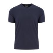 Icon Viscose T-shirt Giorgio , Blue , Heren